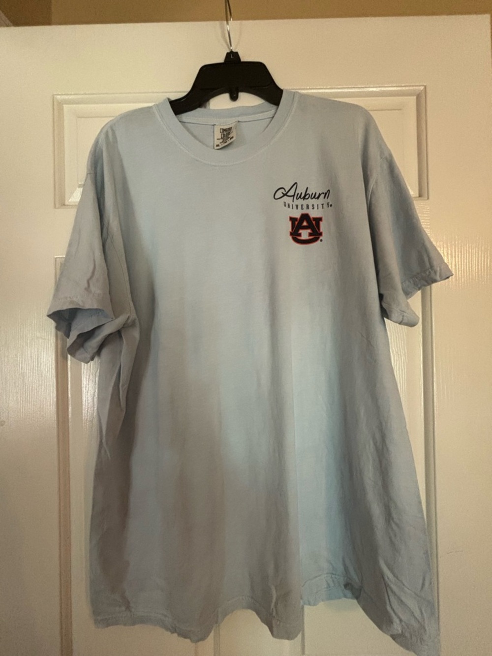 Comfort Colors Light Blue Auburn University Short Sleeve Tee